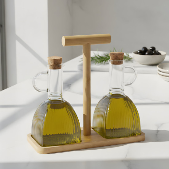 Glass Oil Dispenser - 2 Pcs